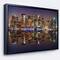Designart - City of Manhattan Panorama - Cityscape Photo Canvas Print in Black Frame